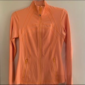 Tangerine Lululemon Zip Up